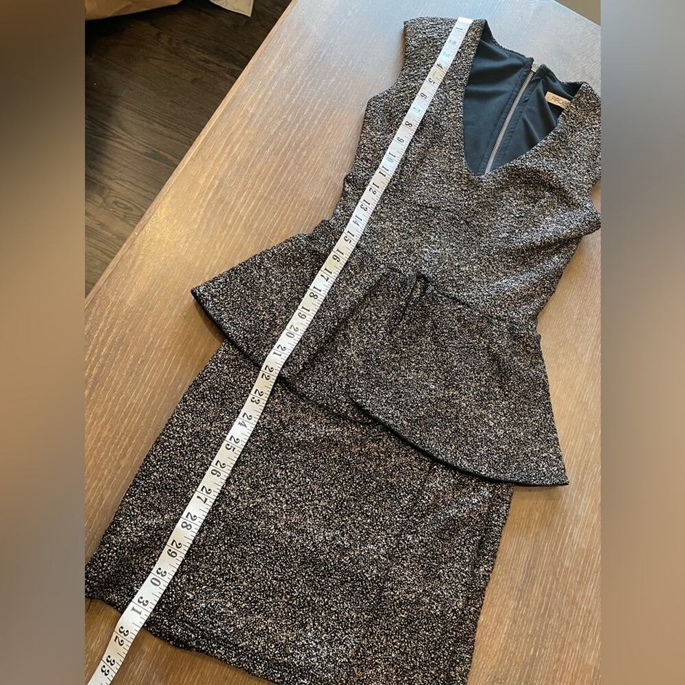 Arden B Gold Black Shimmer Dress XS - Picture 9 of 10